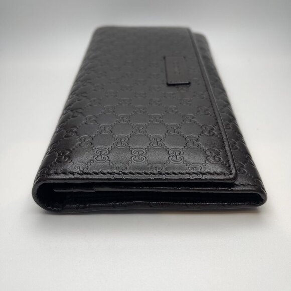 Gucci Guccisima Dark Brown Calf Leather Continental Wallet - Preowned - Picture 5 of 16
